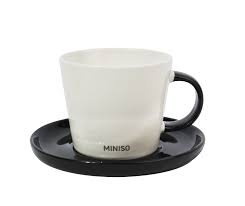 Coffee Series Ceramic Mug with Saucer 270mL