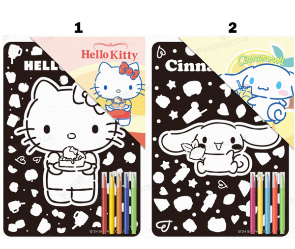 Hello Kitty and Friends Collection  Flocking Painting (2 Assorted Models)(A)
