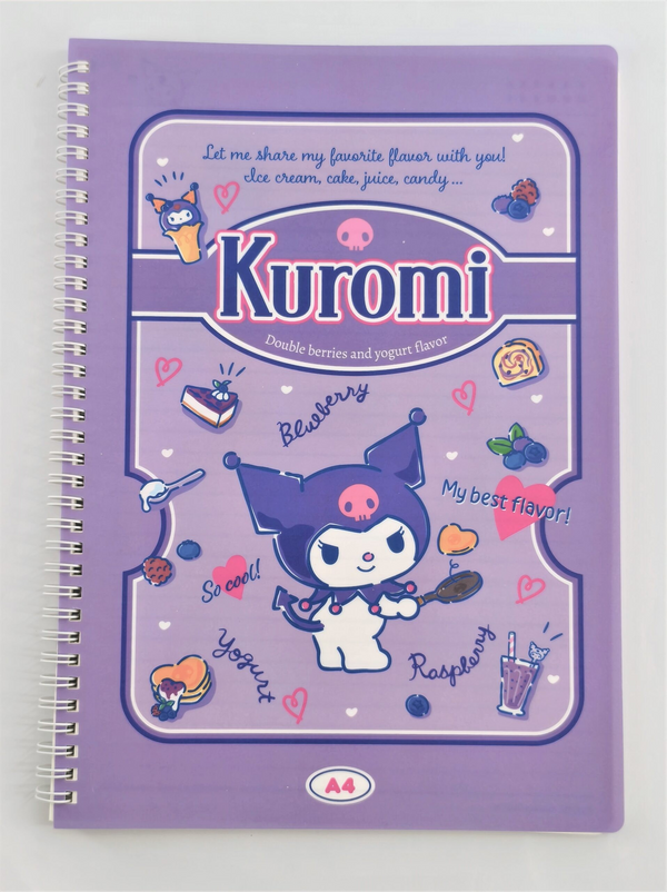 Kuromi Retro Collection A4 PP Wire-bound Book (60 Sheets)