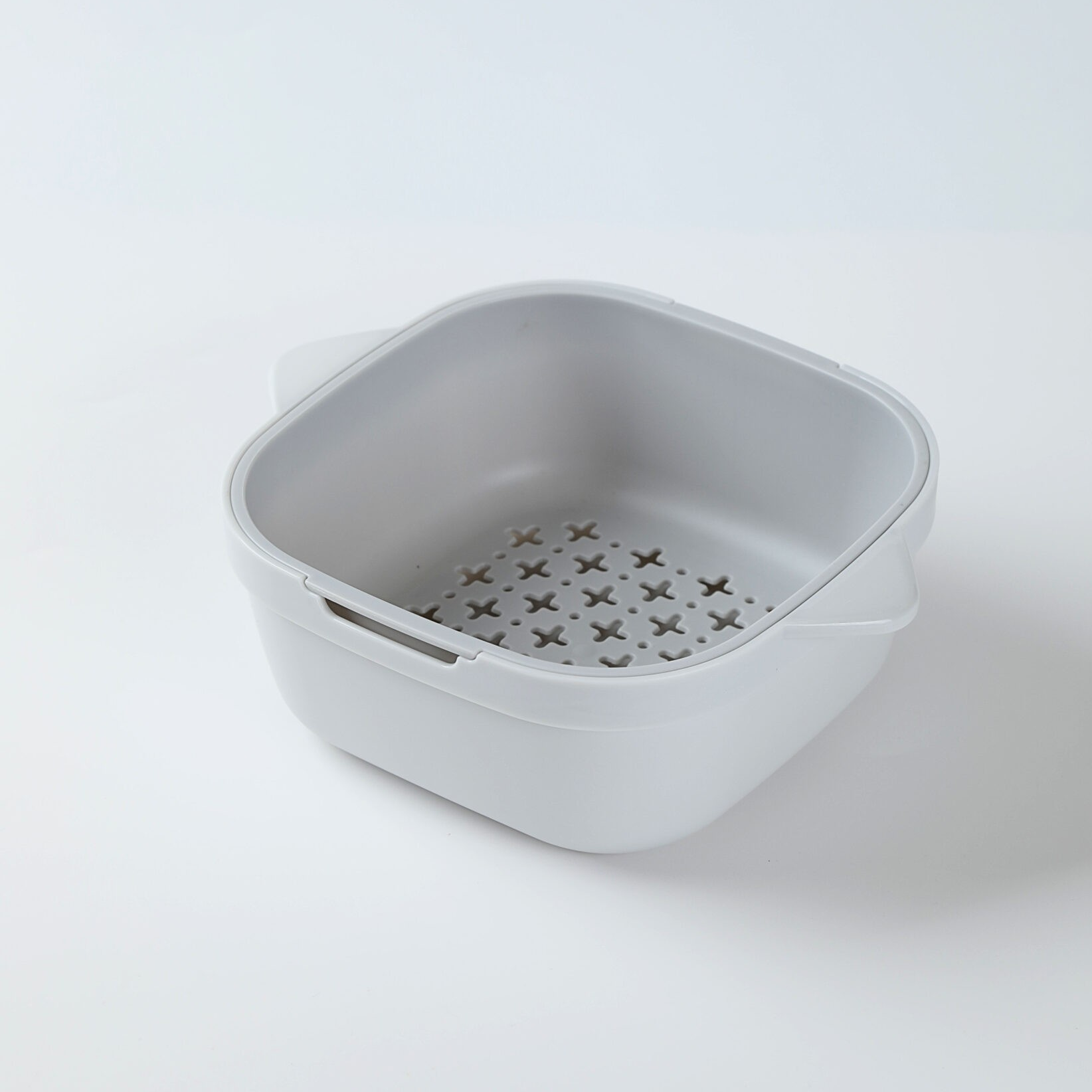Graceful Series Double Layer Colander (Small)(Gray) Graceful Series Double Layer Colander (Small)(Gray)