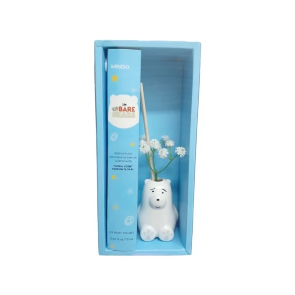 We Bare Bears Collection Reed Diffuser(Ice Bear,Floral Scent)