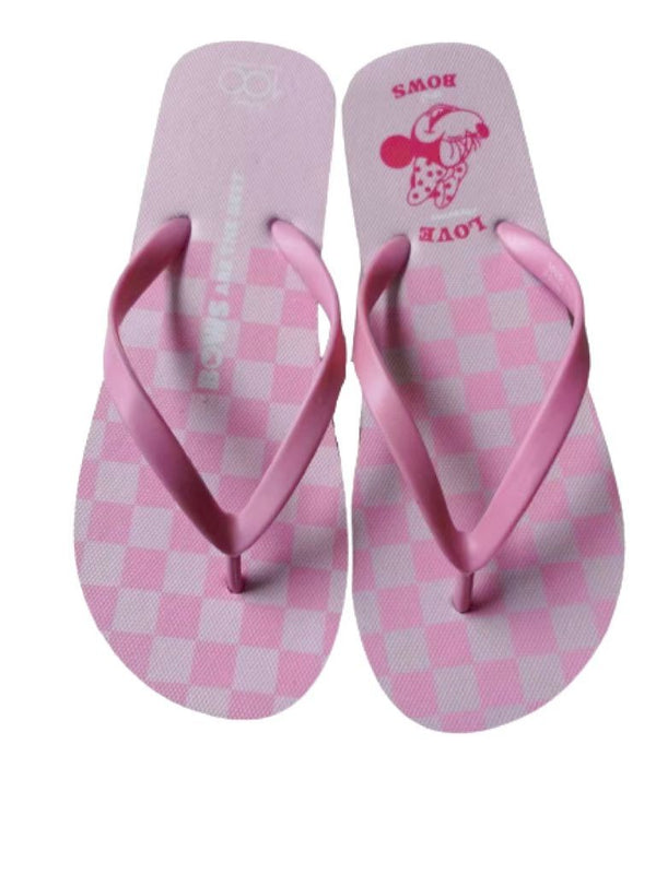 Disney 100 Smile Faces Collection Women’s Flip-Flops(Pink,35-36)