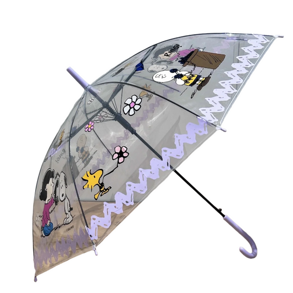 Snoopy Colorful Life Collection Clear Long-handled Umbrella