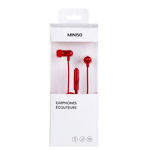 Metal In-ear Earphones Model：GE-12（Red）