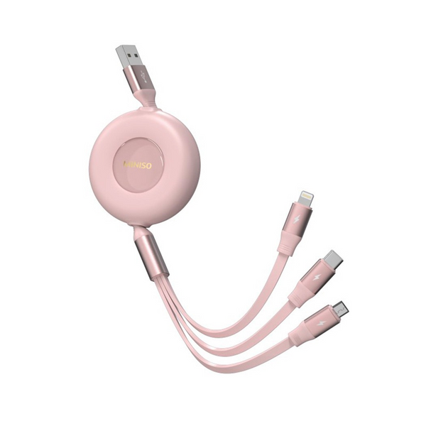 Master Series 3-in-1 Charging Cable(Pink)