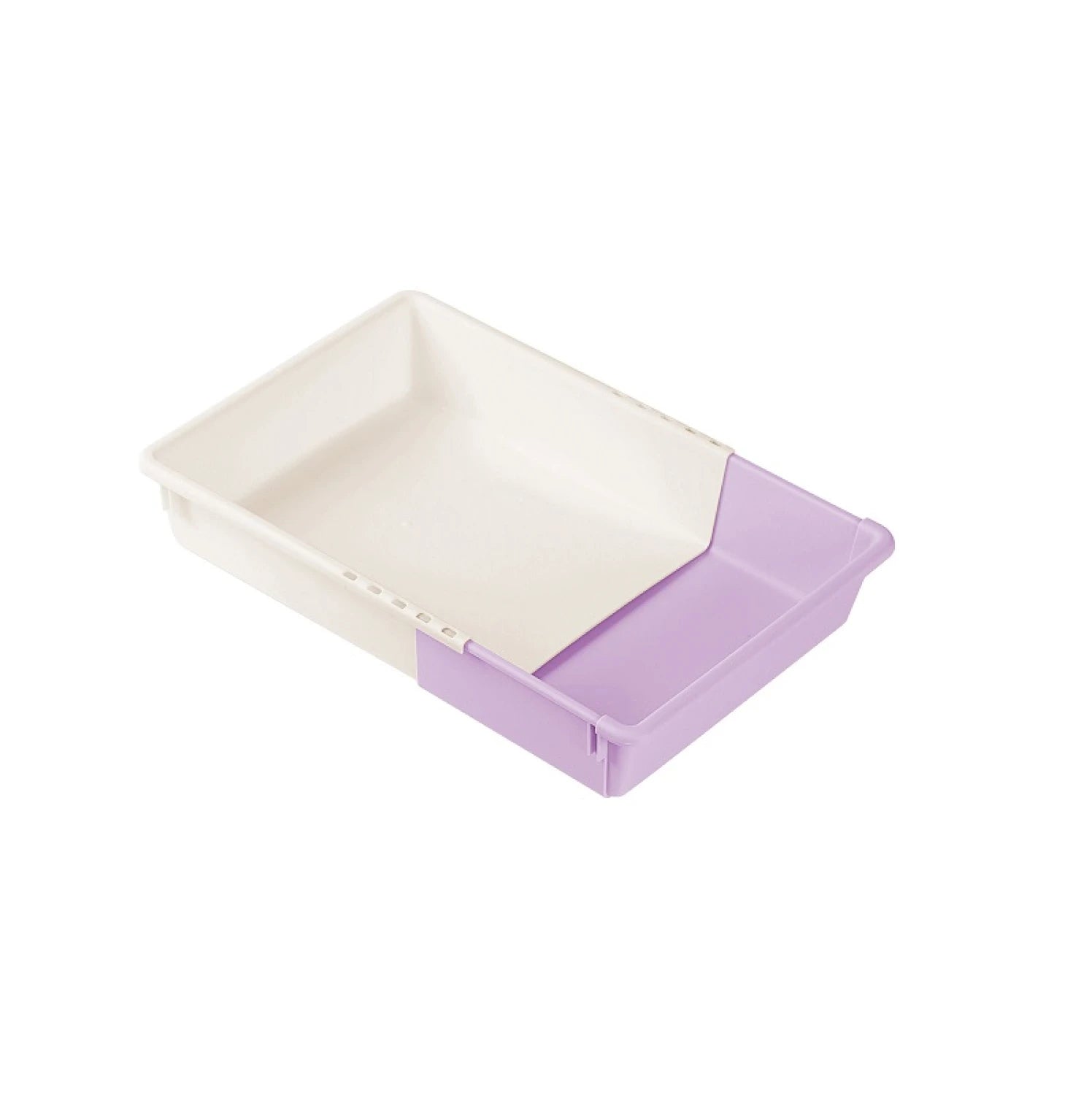 Macaron Series Extendly Color-Block Storage Organizer (L)(Purple)