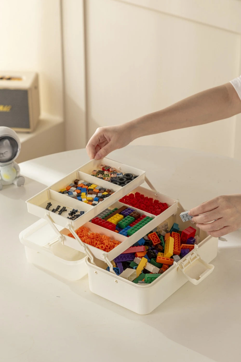 Three-Layer Foldable Tool Storage Box (S)(Khaki) Three-Layer Foldable Tool Storage Box (S)(Khaki)