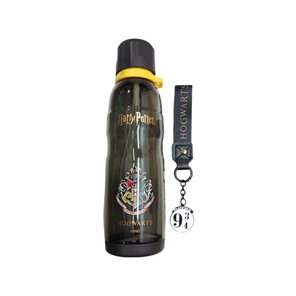 Harry Potter Plastic Bottle with Straw (750mL)(Black)
