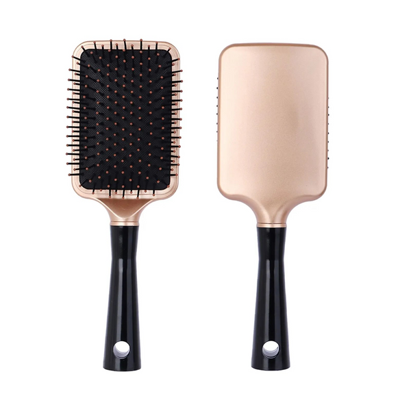 Black Golden Series Massager Cushion Brush(Square)