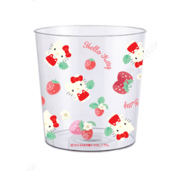 Sanrio characters Flower Fete PET Transparent Trash Can (L)(Hello Kitty)