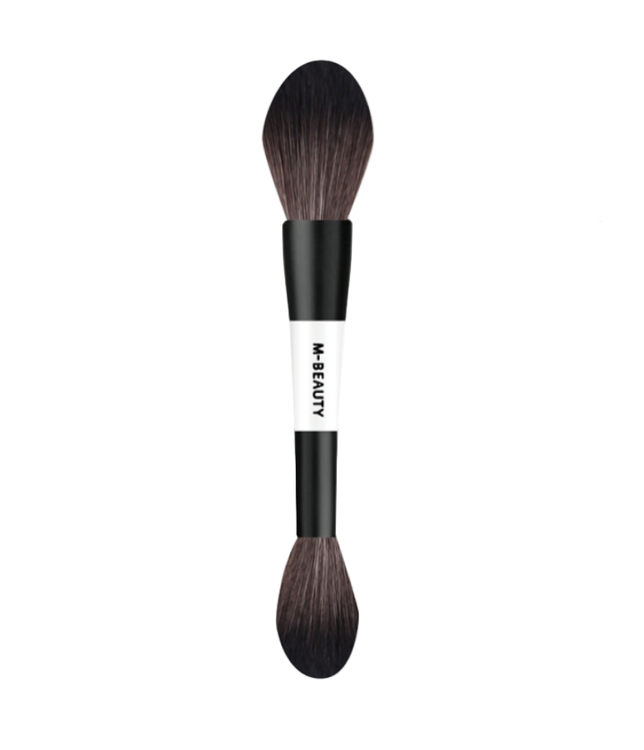 Classic Black White Series 2-in-1 Blending & Contour Brush