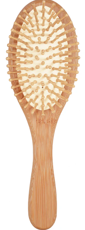 Harmony Series Large Oval Wood-Bristled Cushion Massager Hairbrush