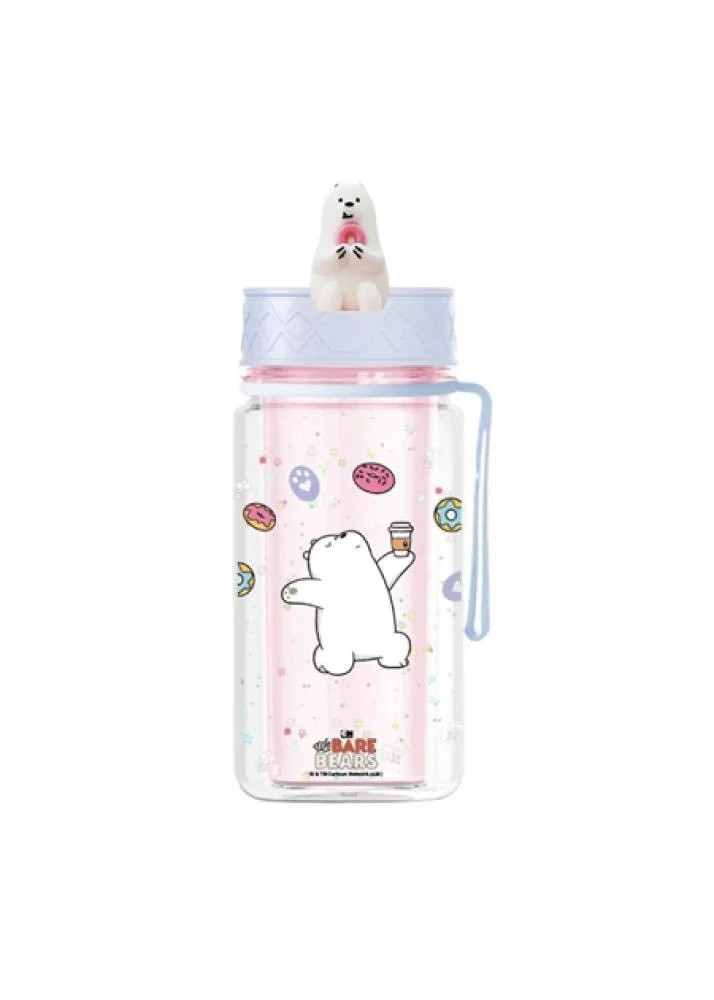 We Bare Bears Collection Dessert Series Double Wall Plastic Bottle (300mL)(Ice Bear)