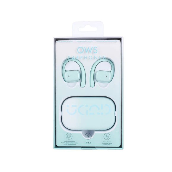 Dopamine Gradient Soap Open Wearable Stereo Wireless Earbuds  Model: W99(Mint Green)