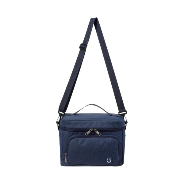 Solid Color Large Capacity Crossbody Lunch Bag (Navy) Solid Color Large Capacity Crossbody Lunch Bag (Navy)