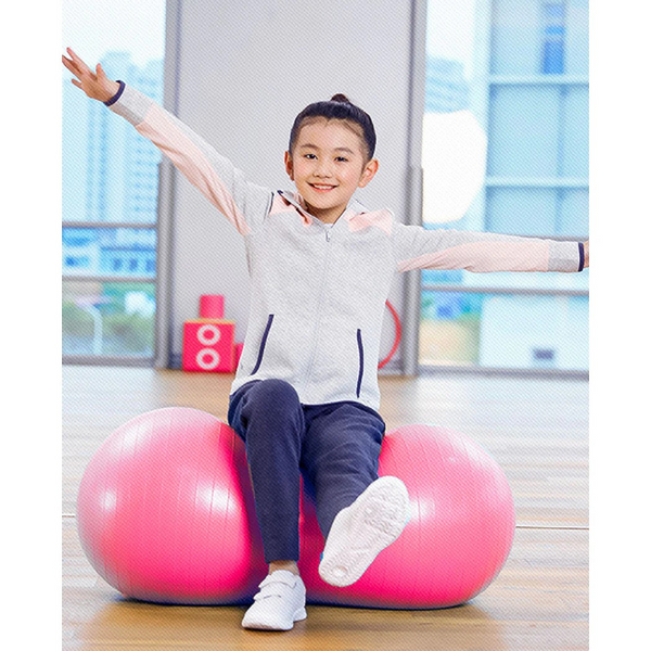 MINISO Sports - Parent-child Sports Series Peanut-shaped Yoga Ball(Pink)