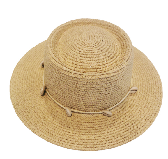Straw Hat with Shell Strap – Miniso Jordan